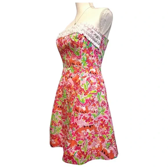 Lilly Pulitzer Call Me Kitty Ferra Dress Size 0 - Picture 3 of 10